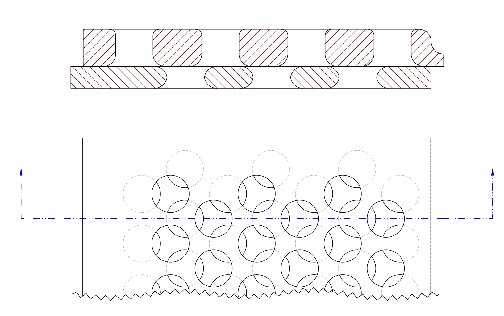 Depiction of holes